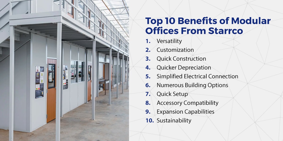 Top 10 benefits of starrco modular offices