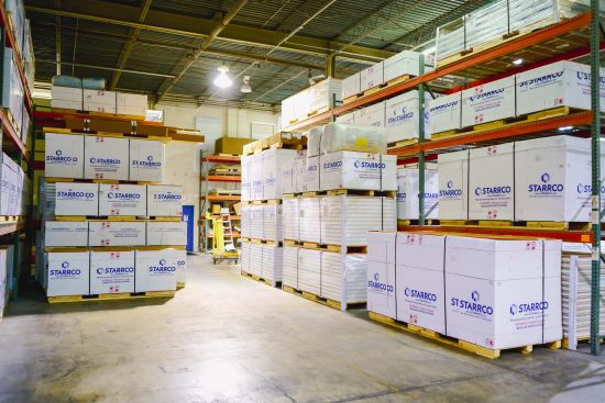 Starrco boxes in warehouse storage