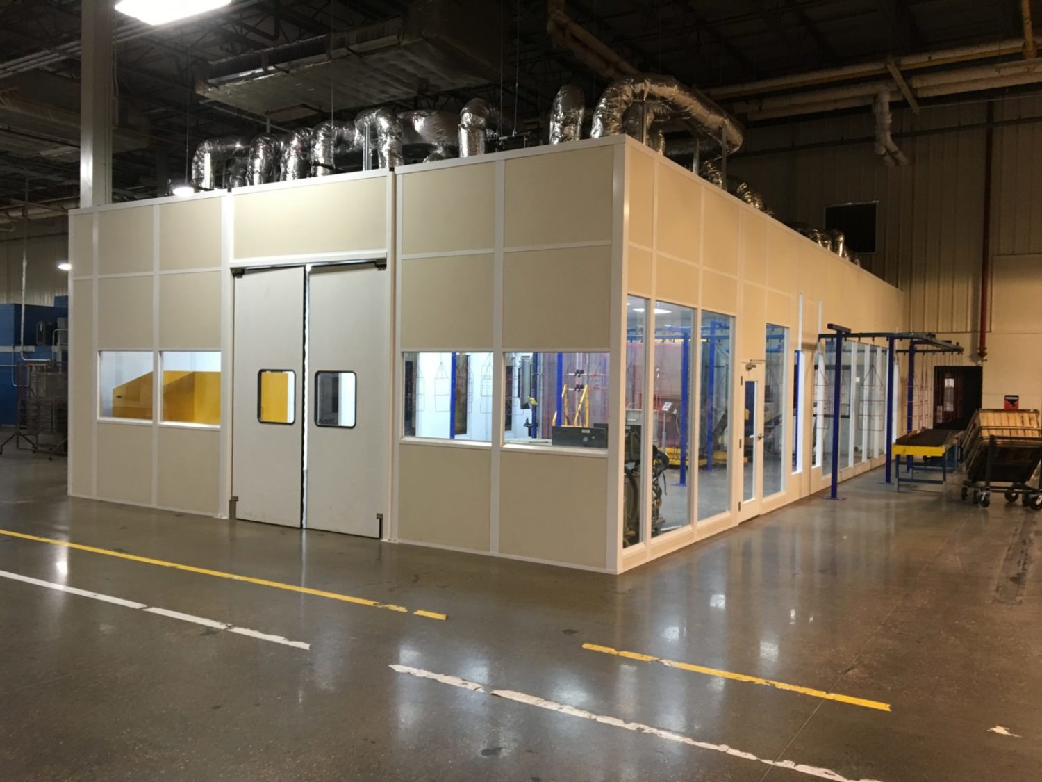 In-plant paint booth