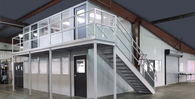 Two-story modular in-plant office