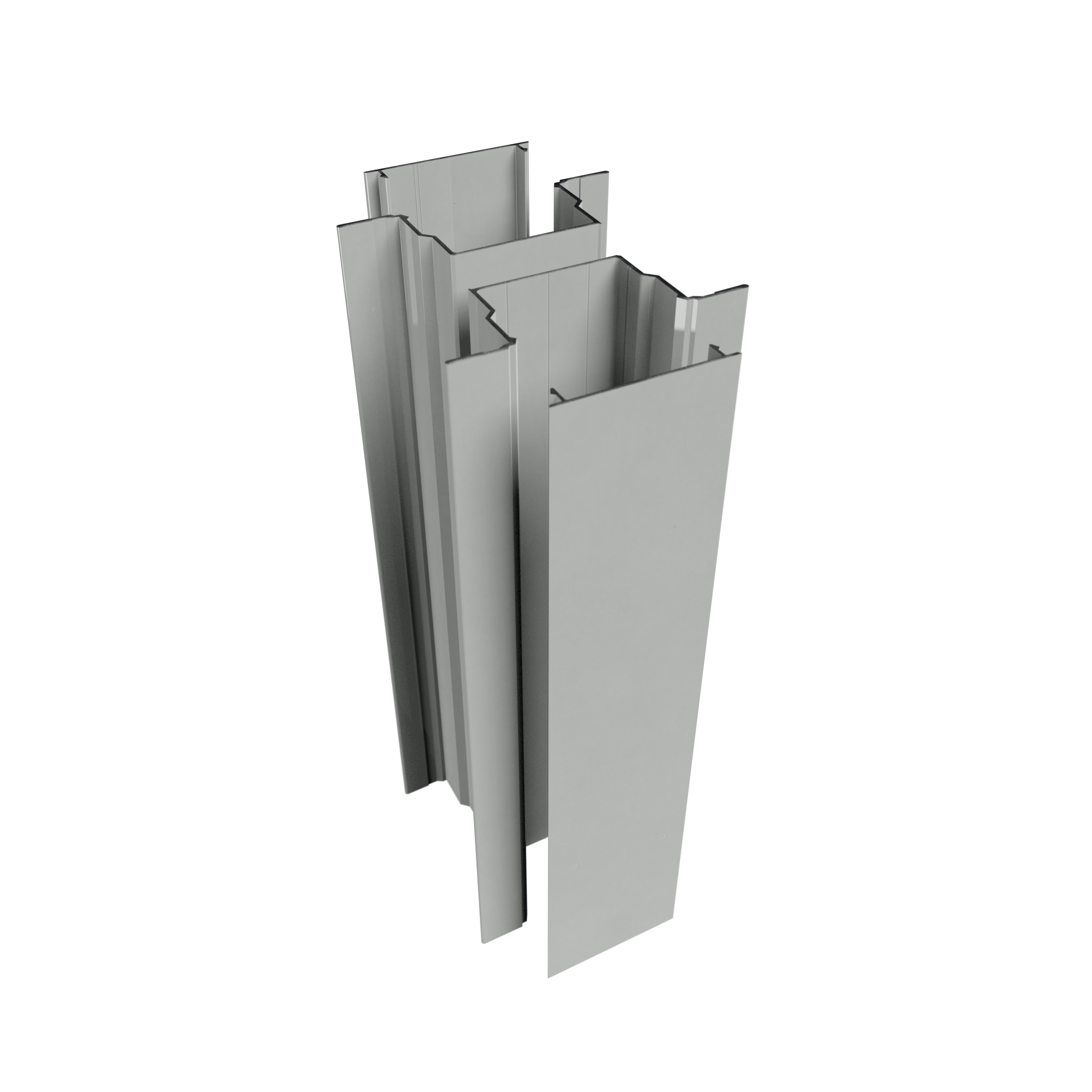 Grey Steel Framing components