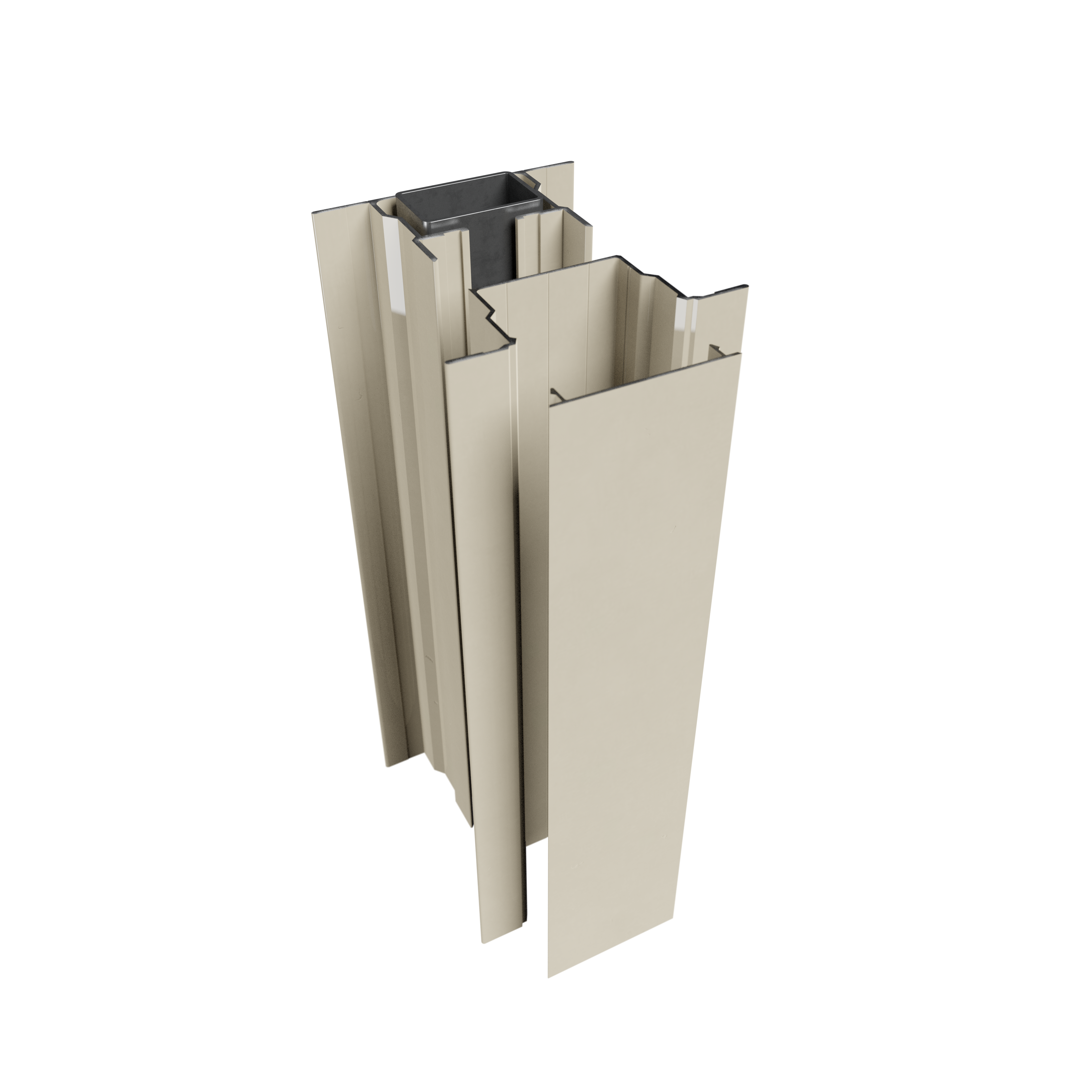 Khaki Steel Framing components