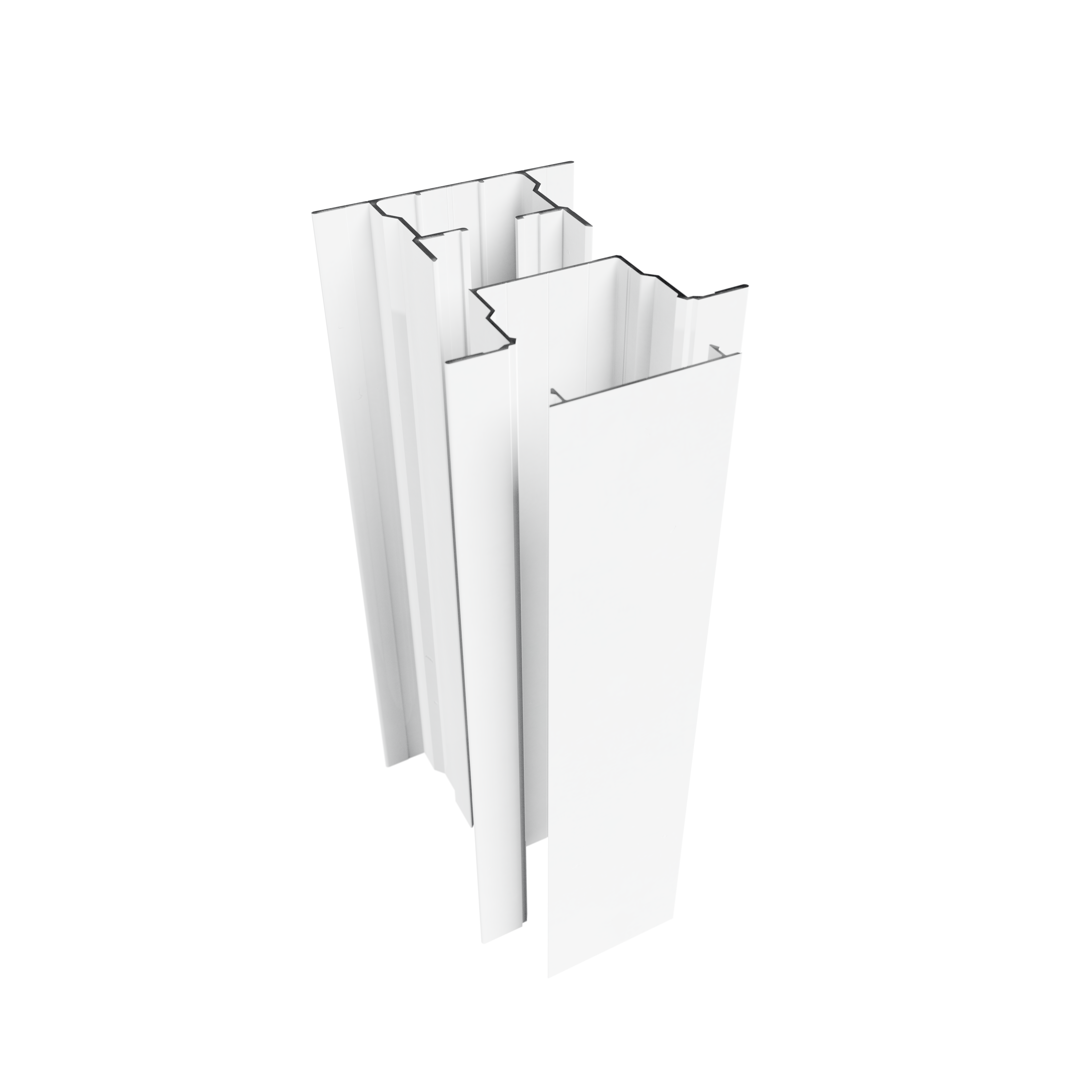 White Steel Framing components